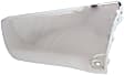 Rear, Passenger Side Bumper End, Chrome Steel