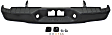 Step Bumper, Powdercoated Black Face Bar and Pads With mounting bracket(s)