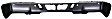2013 Toyota Tundra Base - Step Bumper, For Models With Rock Warrior Package, Powdercoated Black, Face Bar Only; With pad provision, Without mounting bracket(s)