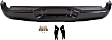 Step Bumper, Powdercoated Black Face Bar and Pads With mounting bracket(s)