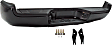 Step Bumper, Powdercoated Black Face Bar and Pads With mounting bracket(s)