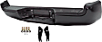 Step Bumper, Powdercoated Black Face Bar and Pads With mounting bracket(s)