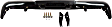 Step Bumper, Powdercoated Black Face Bar and Pads With mounting bracket(s)