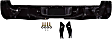 Step Bumper, Powdercoated Black Face Bar and Pads With mounting bracket(s)