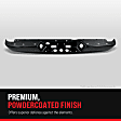 Step Bumper, Powdercoated Black Face Bar and Pads With mounting bracket(s)