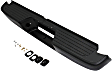 1999 Toyota Tacoma - Step Bumper, Powdercoated Black, Face Bar and Pads, Without mounting bracket(s)
