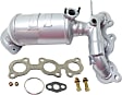 Front, Passenger Side (Firewall Side) Catalytic Converter, Federal EPA, 46-State Cannot ship to/installed in vehicles purchased in CA/CO/NY/ME, With Integrated Exhaust Manifold, 3.0L Engine
