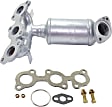 Front, Passenger Side (Firewall Side) Catalytic Converter, Federal EPA, 46-State Cannot ship to/installed in vehicles purchased in CA/CO/NY/ME, With Integrated Exhaust Manifold, 3.0L Engine