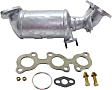Front, Passenger Side (Firewall Side) Catalytic Converter, Federal EPA, 46-State Cannot ship to/installed in vehicles purchased in CA/CO/NY/ME, With Integrated Exhaust Manifold, 3.0L Engine