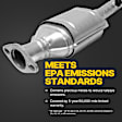 Front, Passenger Side (Firewall Side) Catalytic Converter, Federal EPA, 46-State Cannot ship to/installed in vehicles purchased in CA/CO/NY/ME, With Integrated Exhaust Manifold, 3.0L Engine