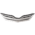 Upper Grille Assembly, Silver Shell with Black Insert, CAPA CERTIFIED