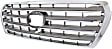 Upper Grille Assembly, Chrome Shell with Painted Silver Insert, Base Model, 8 Cyl., 5.7L Engine