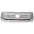 Upper Grille Assembly, Painted Silver Shell with Gray Insert, 1794 Edition Model, 8 Cyl., 5.7L Engine, CAPA Certified