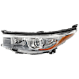 Driver Side Headlight, with Bulb, Halogen, with Smoked Chrome Accent