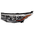 Driver Side Headlight, with Bulb, Halogen, with Smoked Chrome Accent, CAPA Certified