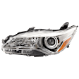 Driver Side Headlight, with Bulb, Halogen, LE/XLE Models, CAPA CERTIFIED