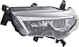 Driver Side Halogen Headlight, Without bulb(s), OE Replacement, CAPA Certified