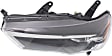 Driver Side Halogen Headlight, Without bulb(s), OE Replacement, CAPA Certified