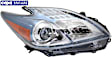 Passenger Side Halogen Headlight, Without bulb(s), OE Replacement, CAPA Certified