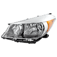 Driver Side Headlight, without Bulb, Halogen, Standard Type, 4 Cyl., 1.5L Engine, CAPA Certified