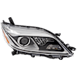 Passenger Side Headlight, with Bulb, Halogen, Limited/XLE Models, with LED DRL