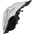 Passenger Side Headlight, without Bulb, Halogen, Clear Lens