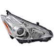 Passenger Side Headlight, without Bulb, Halogen, Clear Lens, CAPA Certified
