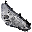 Passenger Side Headlight, without Bulb, Halogen, Clear Lens, CAPA Certified