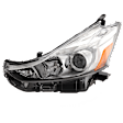 Driver Side Headlight, without Bulb, Halogen, Clear Lens, CAPA Certified