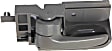 Front or Rear, Driver Side Interior Door Handle, Gray, with Door Lock Button, Sedan