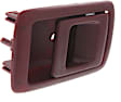 Front or Rear, Passenger Side Interior Door Handle, Red, Without Door Lock Hole
