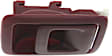 Front or Rear, Passenger Side Interior Door Handle, Red, Without Door Lock Hole