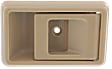 Front, Passenger Side Beige Interior Door Handle