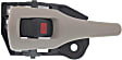 Front Or Rear, Driver Side Beige Interior Door Handle, With Door Lock Button
