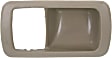 Front or Rear, Passenger Side, Interior, Door Handle Trim, Plastic, Beige