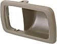 Front or Rear, Passenger Side, Interior, Door Handle Trim, Plastic, Beige