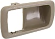 Front or Rear, Passenger Side, Interior, Door Handle Trim, Plastic, Beige