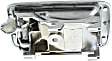 Front or Rear, Passenger Side Interior Door Handle, Chrome, Without Door Lock Hole