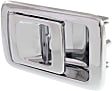 Front or Rear, Driver Side Interior Door Handle, Chrome, Without Door Lock Hole