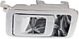 Front or Rear, Driver Side Interior Door Handle, Chrome, Without Door Lock Hole