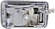 Front or Rear, Driver Side Interior Door Handle, Chrome, Without Door Lock Hole