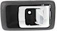 2001-2004 Toyota Tacoma - Front or Rear, Passenger Side Interior Door Handle, Gray Bezel with Chrome Lever, Without Door Lock Hole