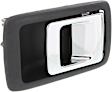 2001-2004 Toyota Tacoma - Front or Rear, Passenger Side Interior Door Handle, Gray Bezel with Chrome Lever, Without Door Lock Hole