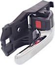 Front or Rear, Passenger Side Interior Door Handle, Chrome Lever, With Door Lock Button