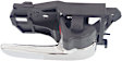 Front or Rear, Passenger Side Interior Door Handle, Chrome Lever, With Door Lock Button