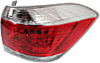 Passenger Side Tail Light, with Bulb, Halogen, USA Built Vehicle, Except Hybrid Models