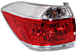 Driver Side Tail Light, with Bulb, Halogen, USA Built Vehicle, Except Hybrid Models