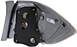 Driver Side Tail Light, with Bulb, Halogen, USA Built Vehicle, Except Hybrid Models