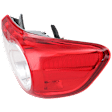 Passenger Side, Outer Tail Light, with Bulb, Halogen, Clear and Red Lens, North America Built Vehicle
