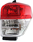 Passenger Side Tail Light, with Bulb, Halogen, Clear and Red Lens, Limited/(SR5, Without Trail Package) Models